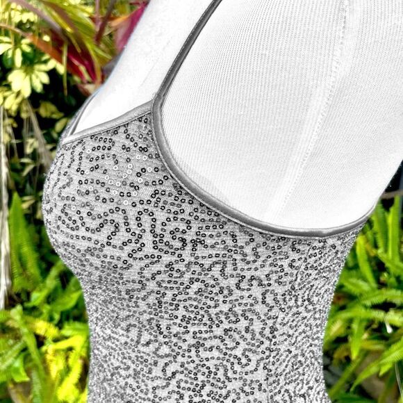 Express Silver Sequin Camisole - Picture 4 of 7